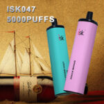 ISK047 POD Descartável 5000 Puff com fluxo de ar ajustável e bateria recarregável 5% nicsalt